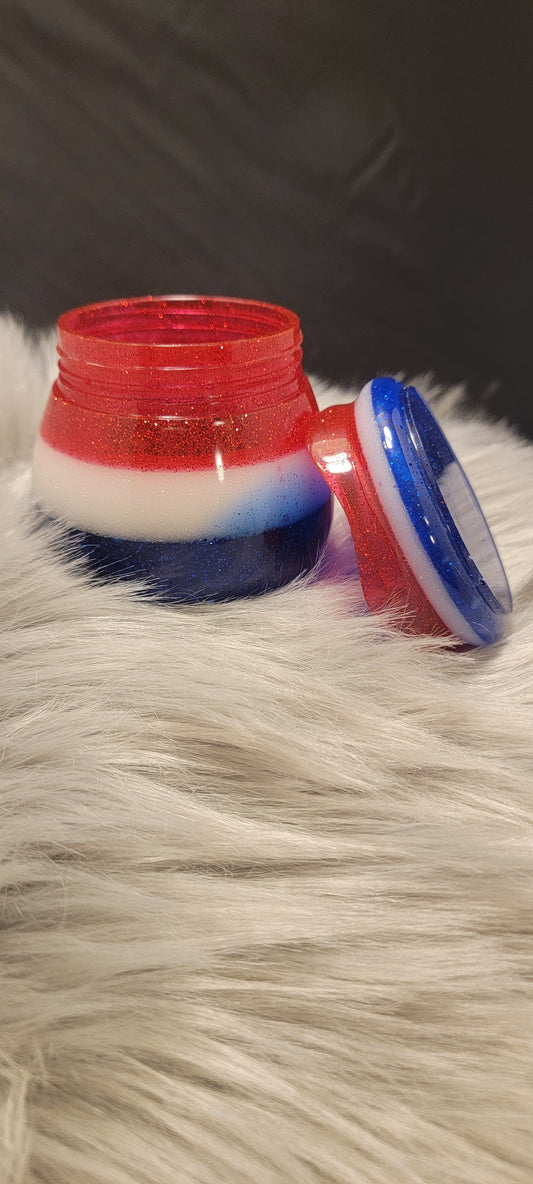 Red White & Blue Jar